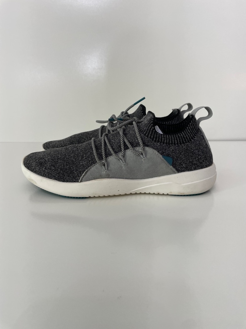 Vessi Citiscape Classic Gray Knit Slip-On Sneakers Womens 7 Comfy Gorp Office